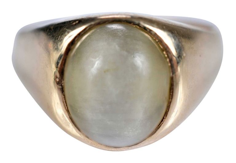 14k Gold Chrysoberyl Cat's Eye Ring