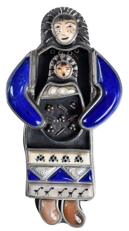 Woman with Baby Brooch/Pendant