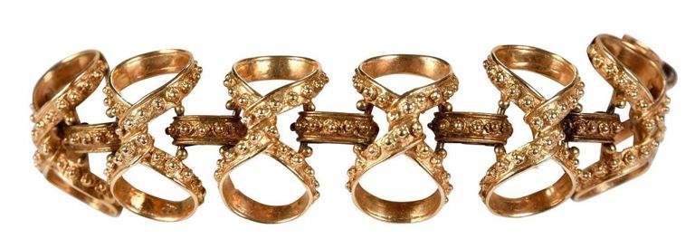 14k Gold Figure Eight Link Bracelet