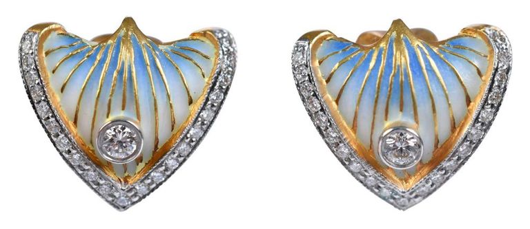 18k Gold Diamond Earrings