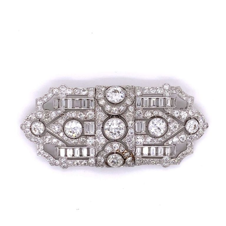 Platinum Diamond Brooch