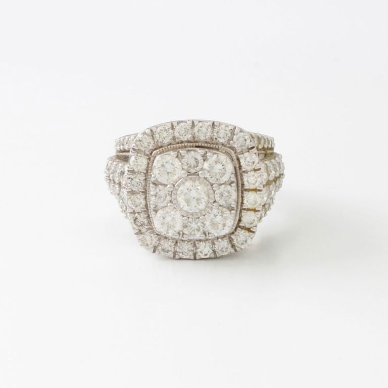 14k White Gold Diamond Ring
