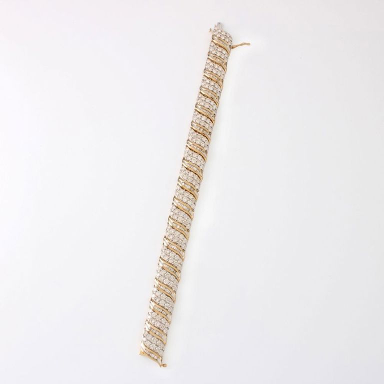 10k Yellow Gold Diamond Bracelet