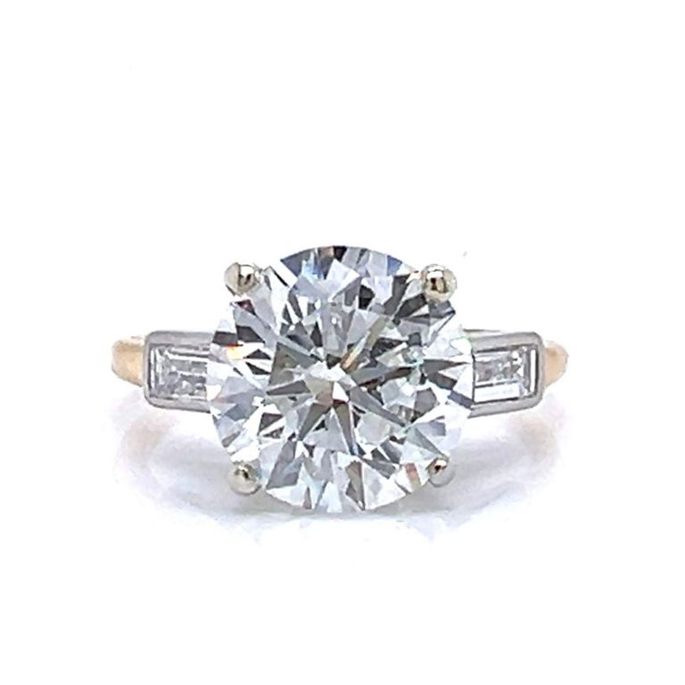 18k Yellow Gold Diamond Engagement Ring