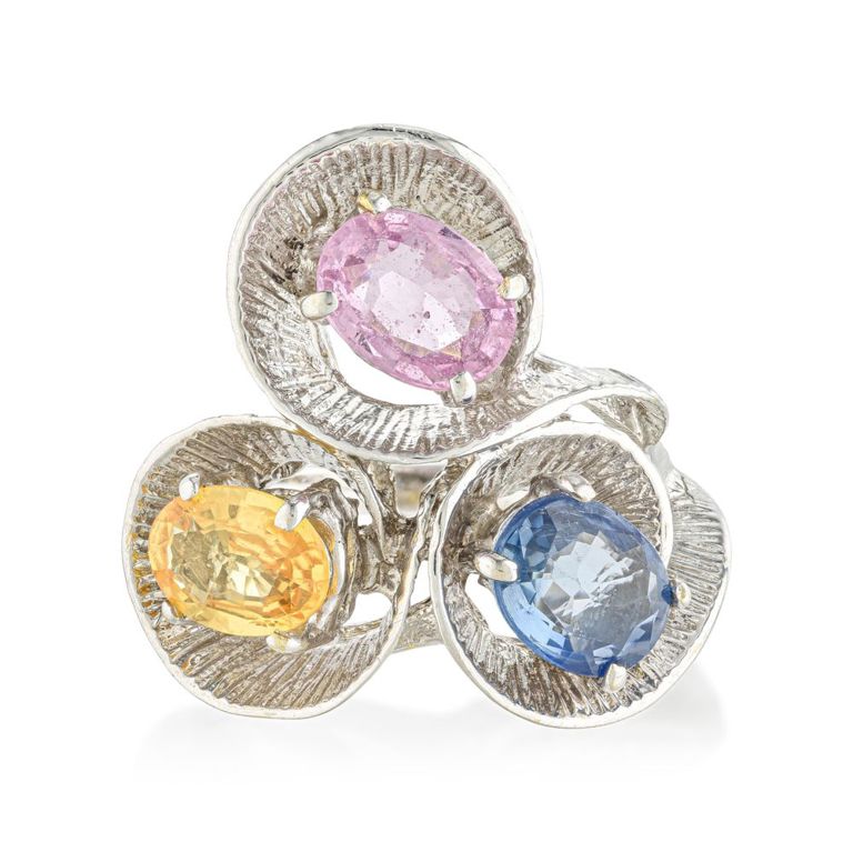 14k White Gold Sapphire Ring