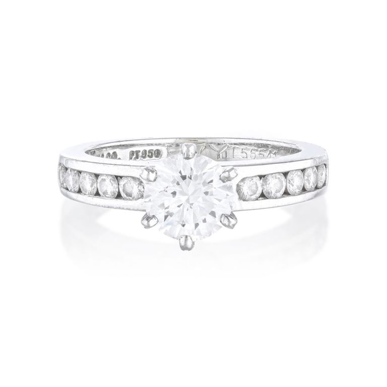 Platinum Diamond Solitaire Engagement Ring