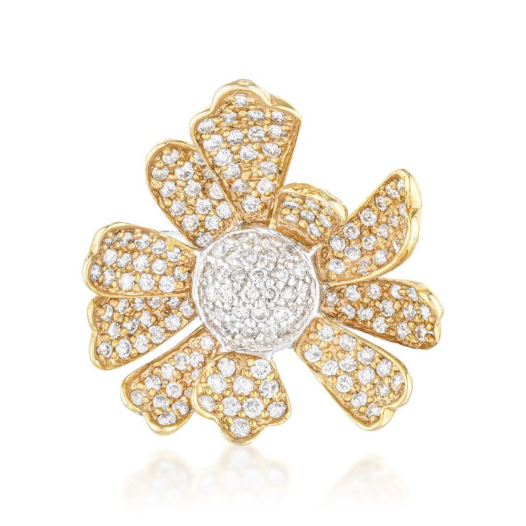 18k White and Rose Gold Diamond Ring