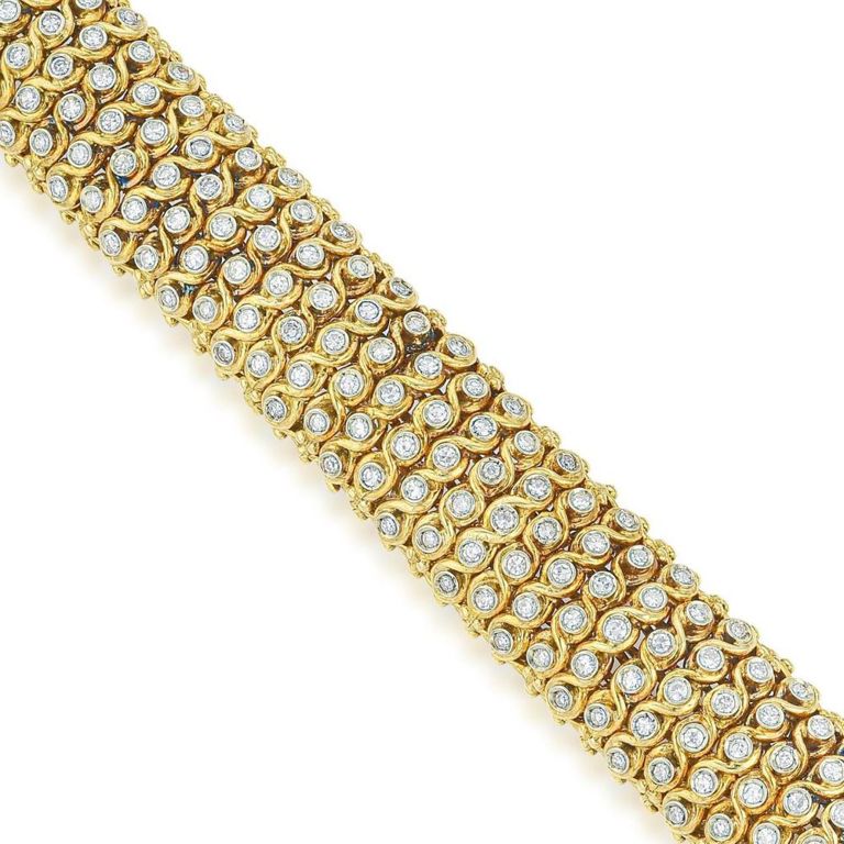 18k Yellow Gold Diamond Bracelet