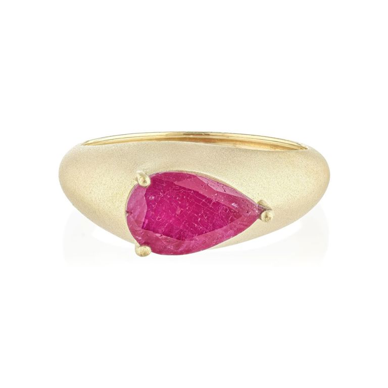 18k Yellow Gold Ruby Ring