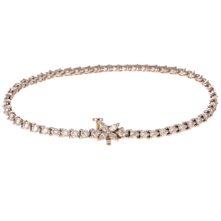 Platinum Diamond Tennis Bracelet