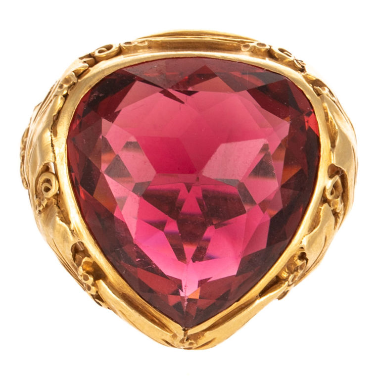 18k Yellow Gold Tourmaline Ring