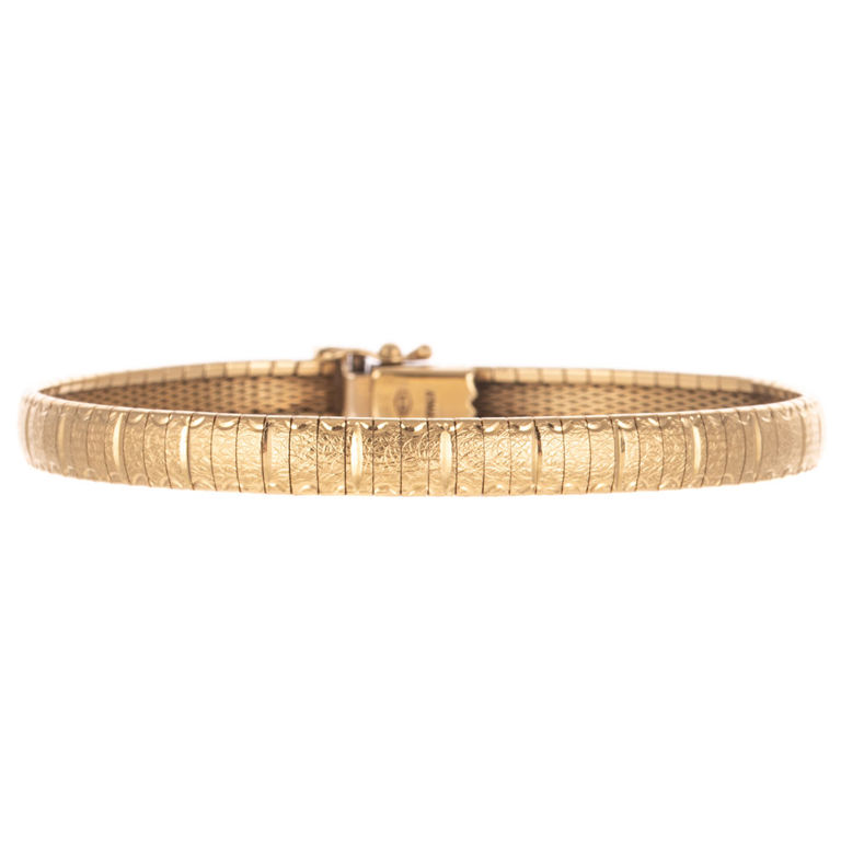 14k Yellow Gold Omega Bracelet