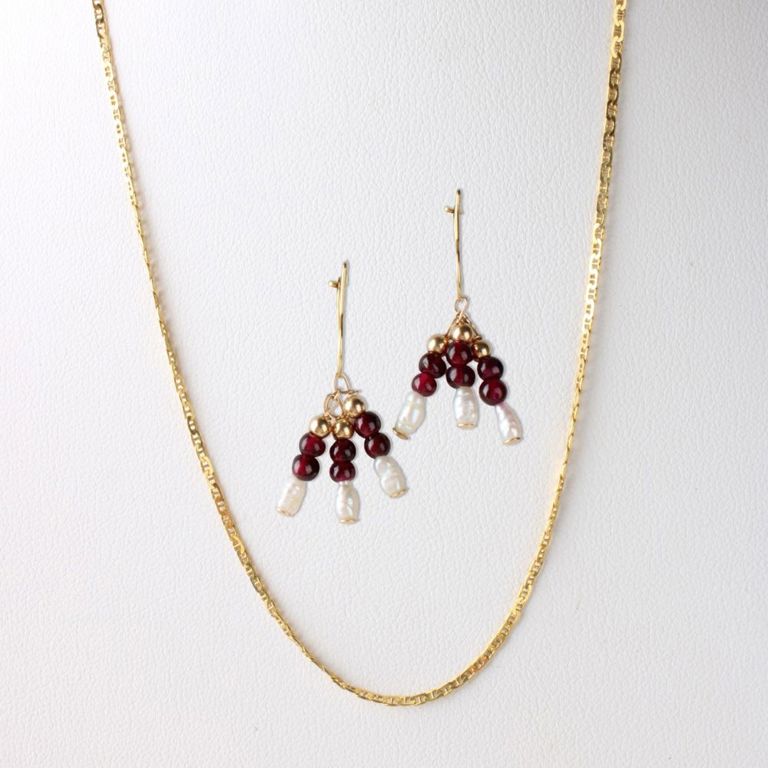 14k Yellow Gold Jewelry Set