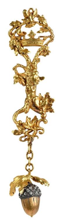 14k Gold Diamond Brooch