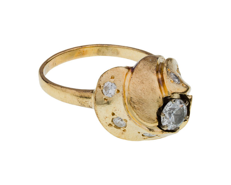 14k Yellow Gold Diamond Ring