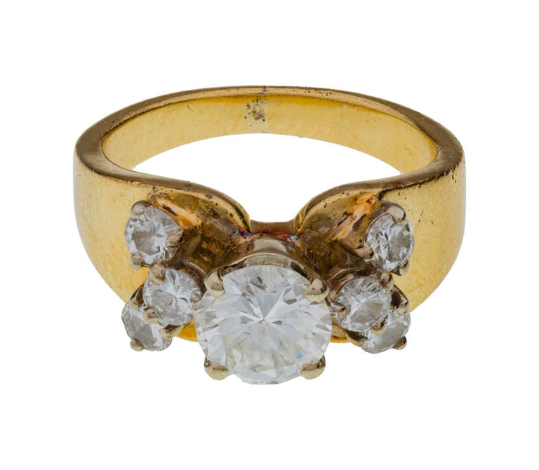 18k Yellow Gold Diamond Ring