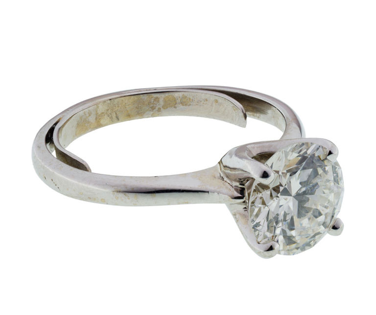 14k White Gold Diamond Ring