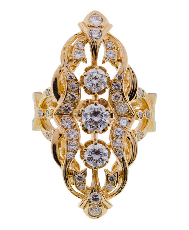 14k Yellow Gold Diamond Ring