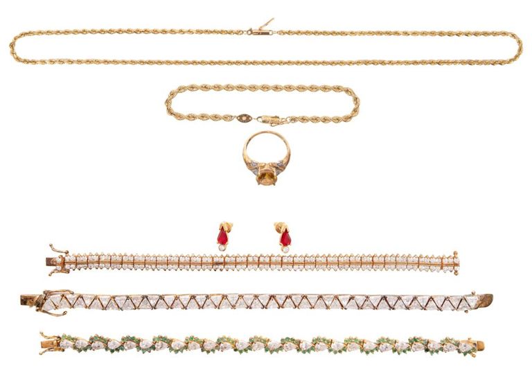 Gold and Gold-Filled Jewelry Set