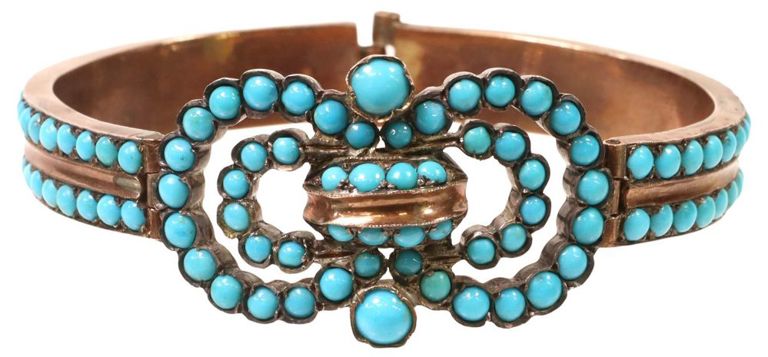 Rose Gold Plated Turquoise Bracelet