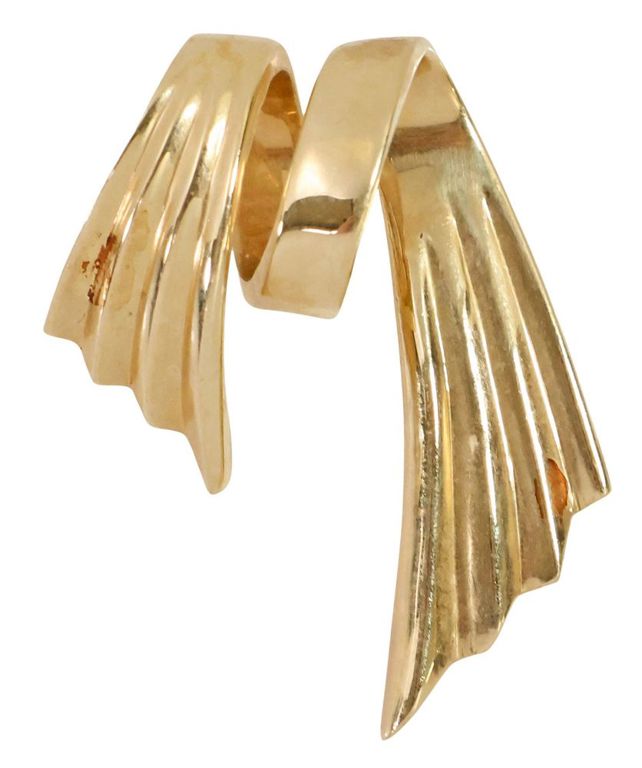 10k Yellow Gold Spiral Pendant