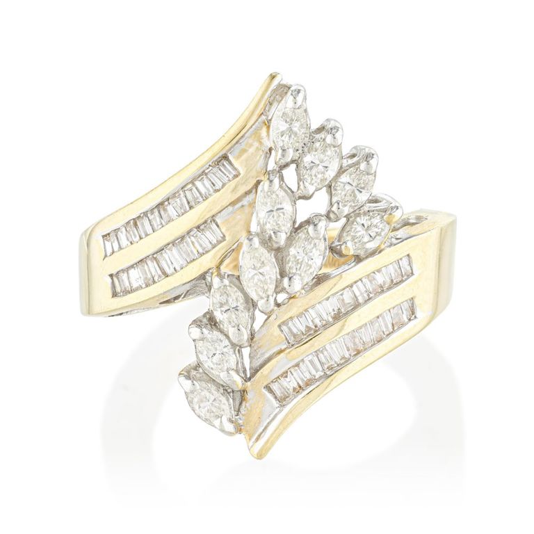 14k Yellow Gold Diamond Ring