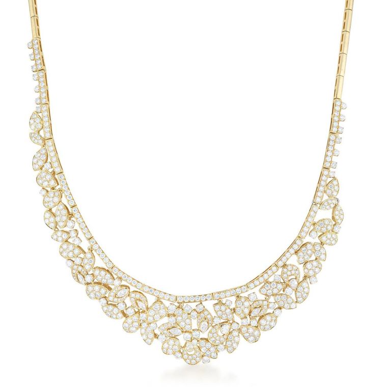 18k Yellow Gold Diamond Necklace