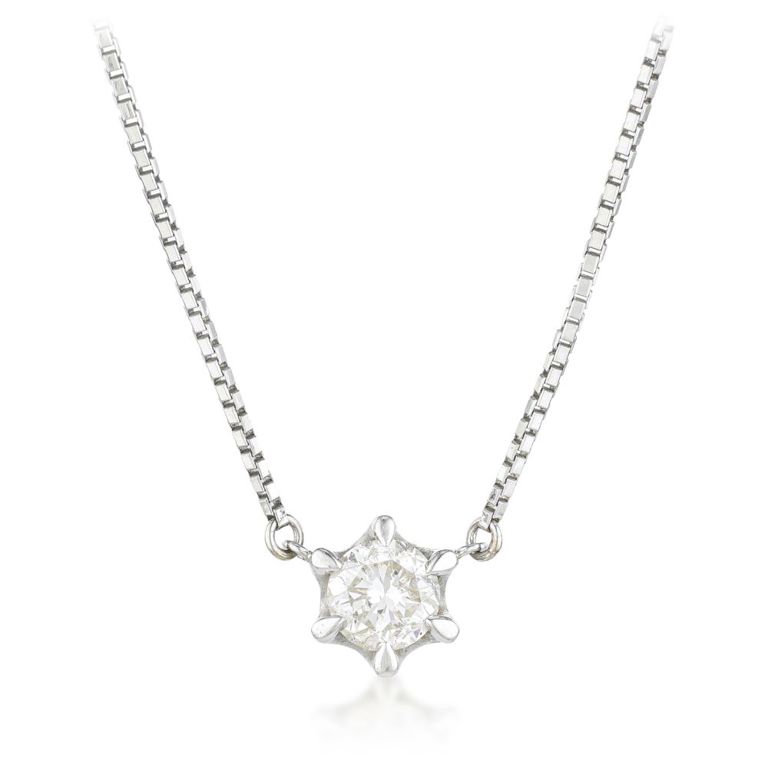 Platinum Diamond Pendant Necklace