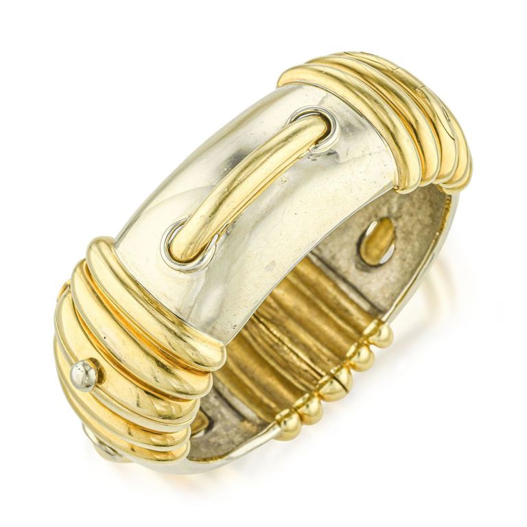 18k White and Yellow Gold Bracelet