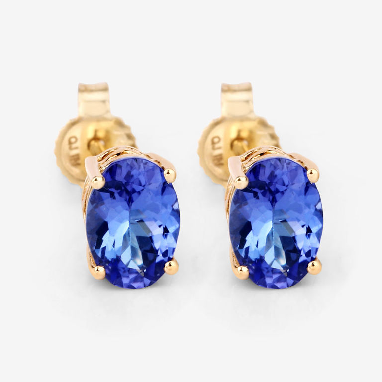 14k Gold Tanzanite Earrings