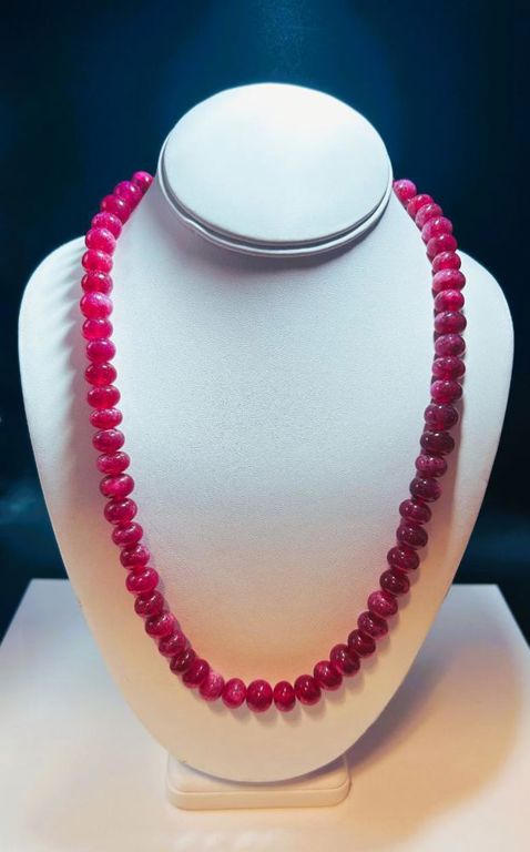 Ruby Bead Necklace