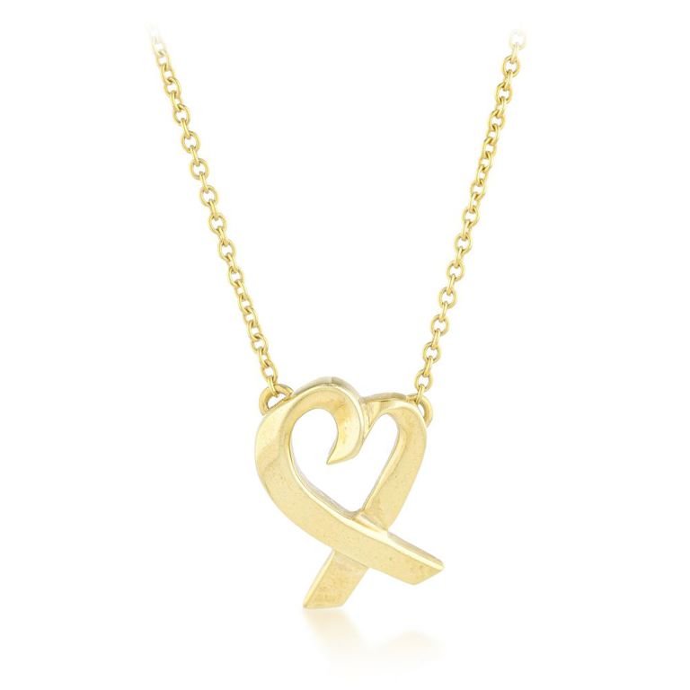 18k Gold Heart Necklace