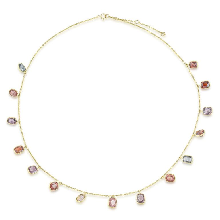 18k Gold Spinel Necklace
