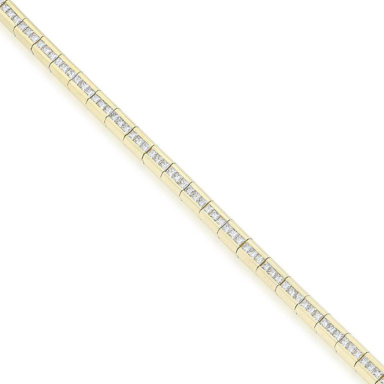 Square Diamond Line Bracelet