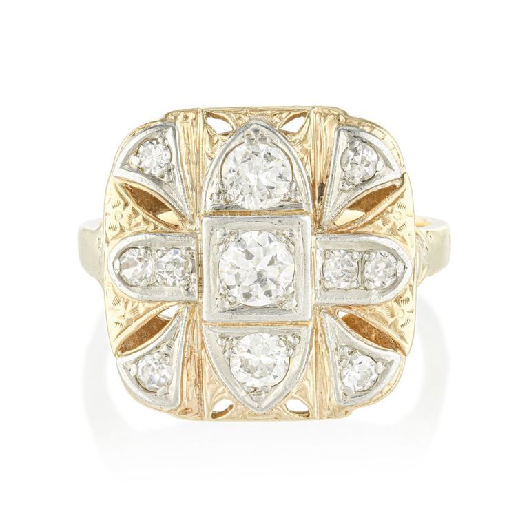 Vintage 14k Gold Diamond Ring