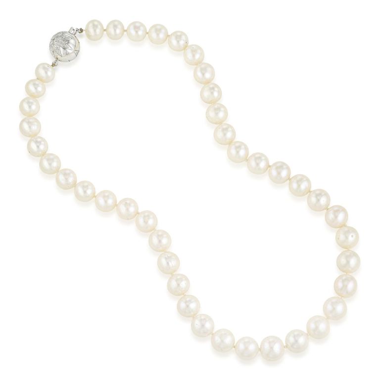 Pearl and Diamond Necklace