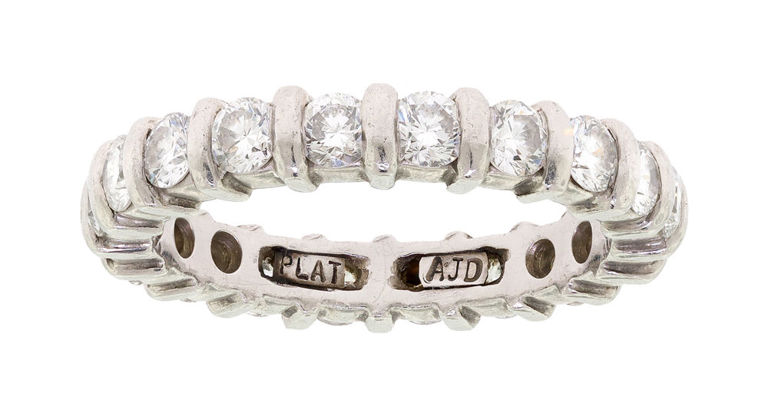 Platinum Diamond Eternity Band