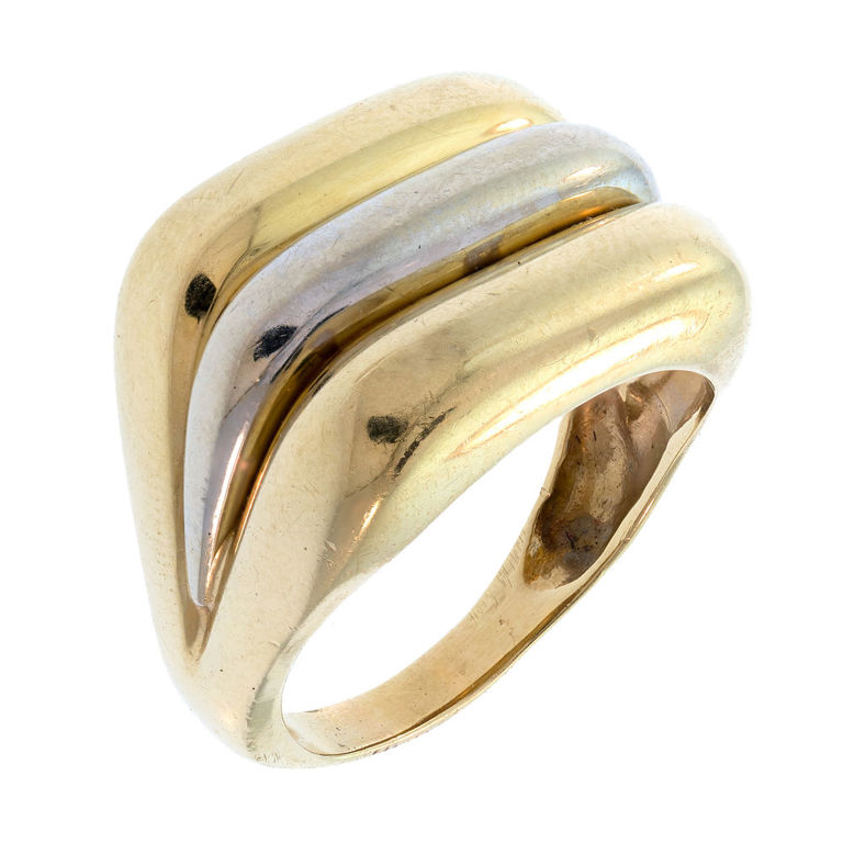 14k Yellow and White Gold Ring