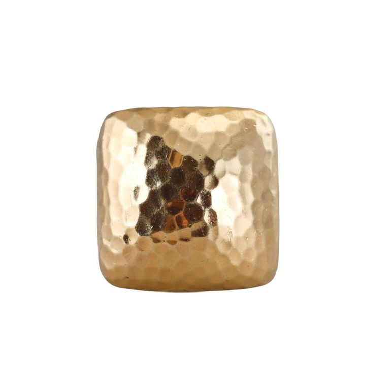 18k Gold Hammered Ring