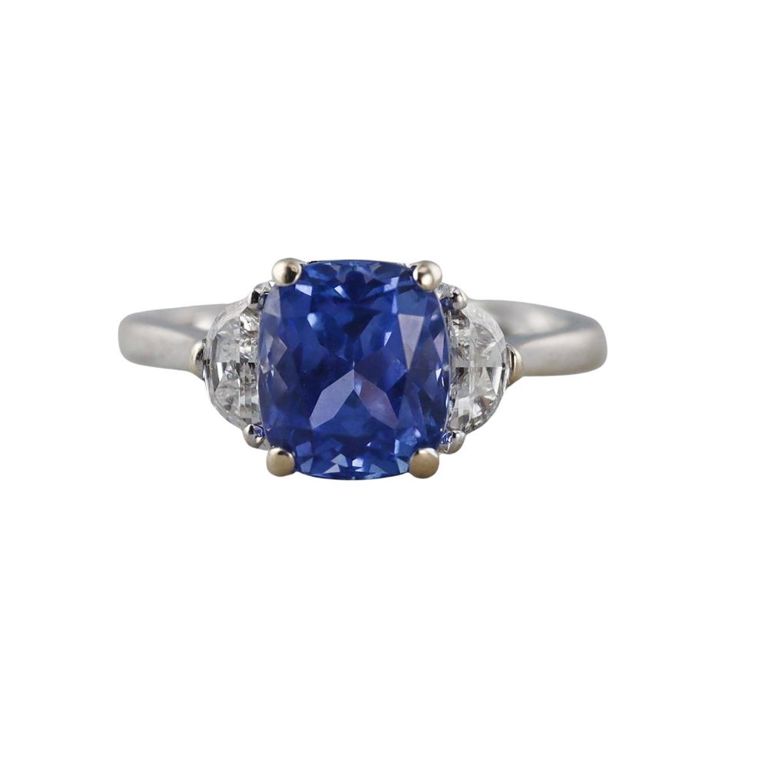 18k Gold Sapphire and Diamond Ring