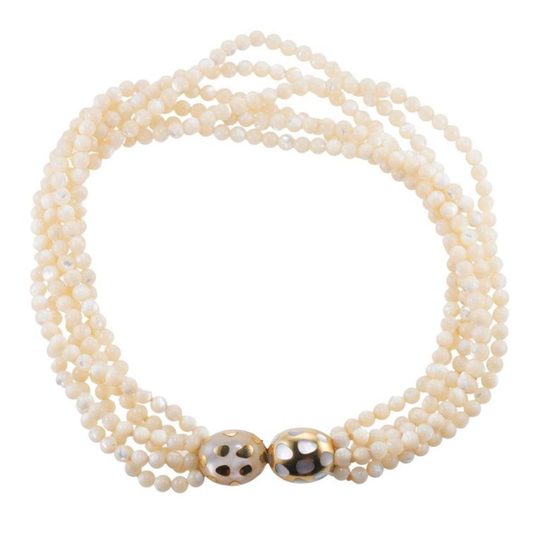 18k Gold Pearl Necklace