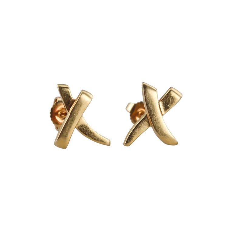 18k Gold Stud Earrings