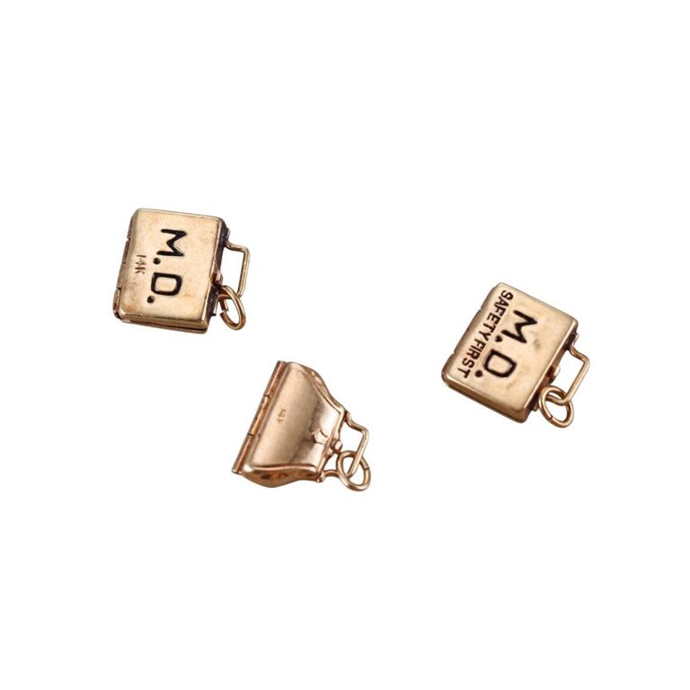 Set of 3 14k Gold Doctor’s Bag Charms
