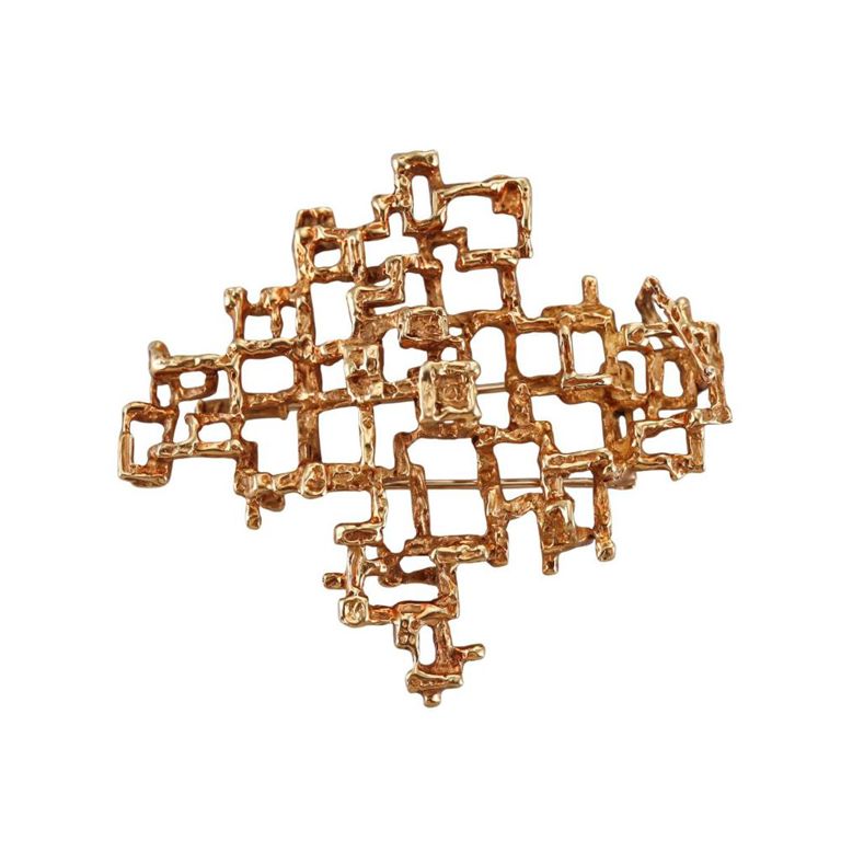 18k Gold Brooch/Pendant