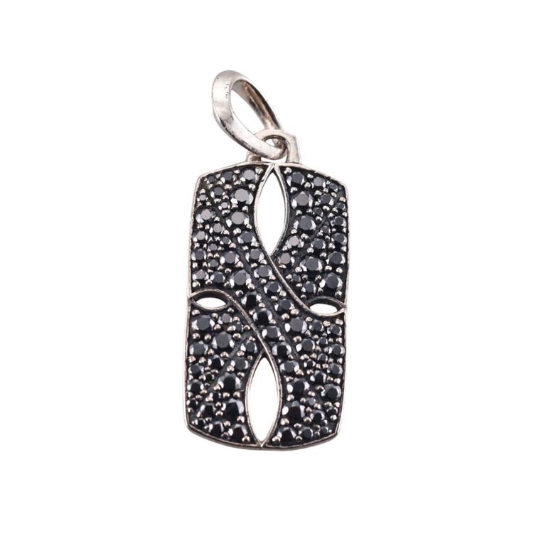 Silver Black Diamond Pendant