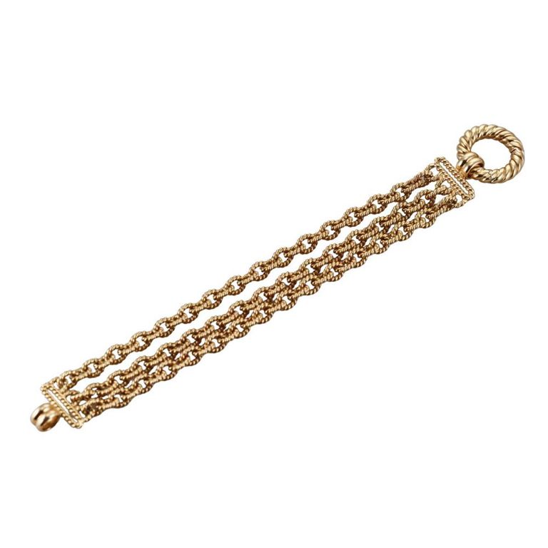 18k Gold Multi Chain Bracelet