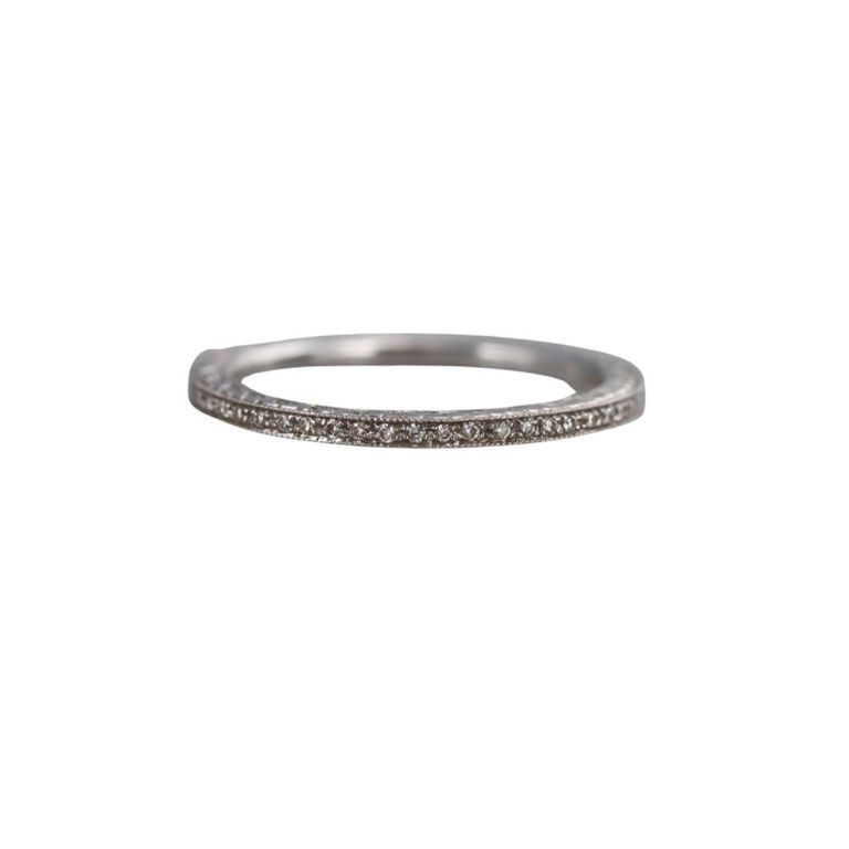18k Gold Diamond Wedding Band Ring