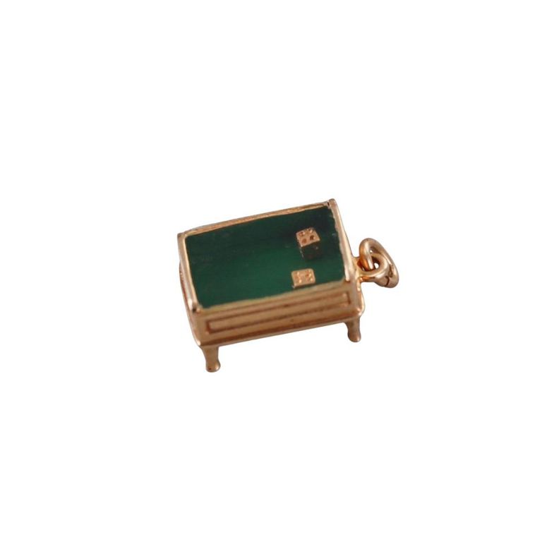 Vintage 14k Gold Dice Table Charm Pendant