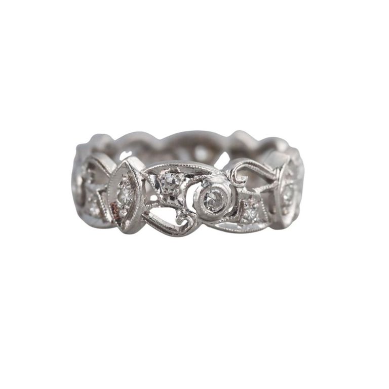 Platinum Diamond Band Ring