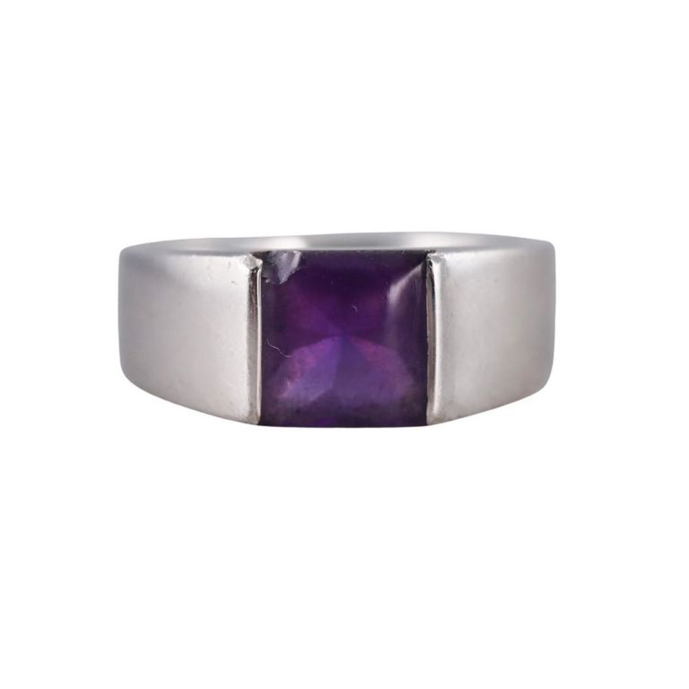 18k Gold Amethyst Ring